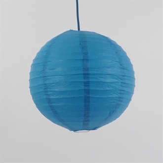 Rispapir lampeskærm 30 cm. Mørkeblå